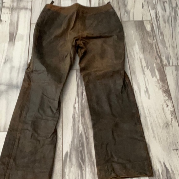 100% leather brown pant - Picture 2 of 2